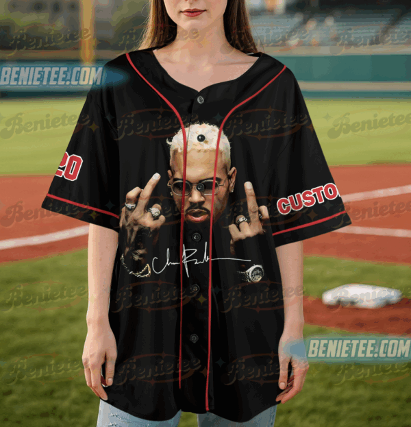 chris brown baseball jersey