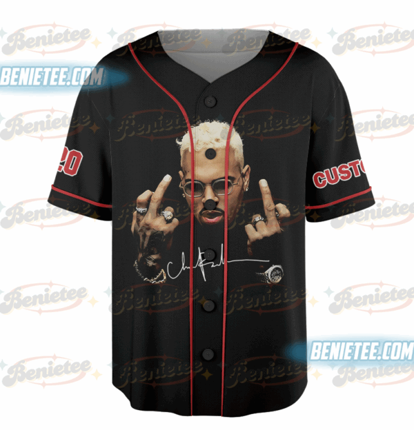 chris brown baseball jersey