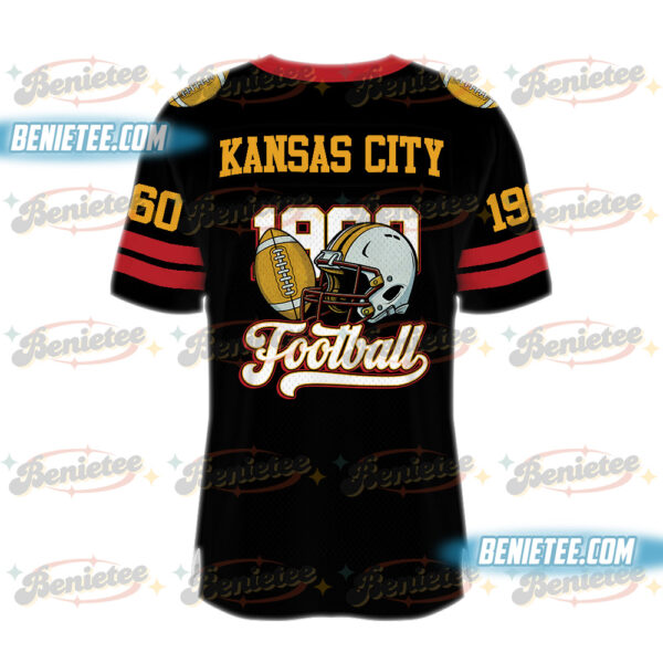 90s Style Kansas City Football Jersey, Kansas City Game Day Football Jersey (1)