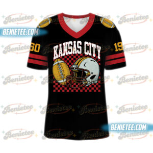 90s Style Kansas City Football Jersey, Kansas City Game Day Football Jersey (1)