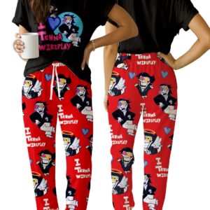 Spamton Pajama Set, Deltarune Inspired Sleepwear, Funny Chibi Print Lounge Set for Fans