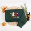 Funny Halloween Goose Embroidered Shirt, Spooky Goose Embroidered Halloween Shirt