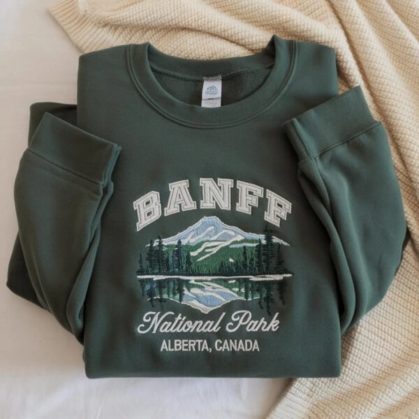 Embroidered Banff Canada Sweatshirt, Lake Louise Sweatshirt, Banff Shirt