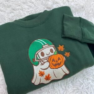 Embroidered Eagles Ghost Sweatshirt, Game Day Sweatshirt, Embroidered Game Day Sweatshirt