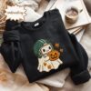 Embroidered Eagles Ghost Sweatshirt, Game Day Sweatshirt, Embroidered Game Day Sweatshirt