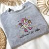 Embroidered Silly Goose RBT Sweatshirt, Floral Will Mand for Coffee for ABA Therapy