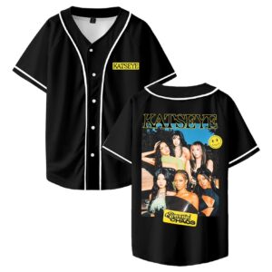 Custom Color Kpop Katseye Beautiful Chaos Merch Baseball Jersey