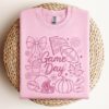 Embroidered Football Game day Shirt, Tis The Season Shirt, Embroidered Fall Shirt