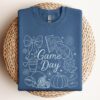Embroidered Football Game day Shirt, Tis The Season Shirt, Embroidered Fall Shirt