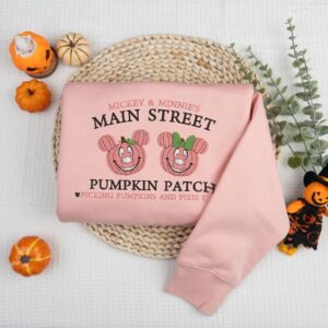 Halloween Pumpkin Patch Embroidered Sweater, Magical Land Embroidered Sweatshirt