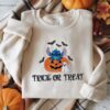 Embroidered Stitch Halloween Sweatshirt, Lilo Stitch Halloween Shirt