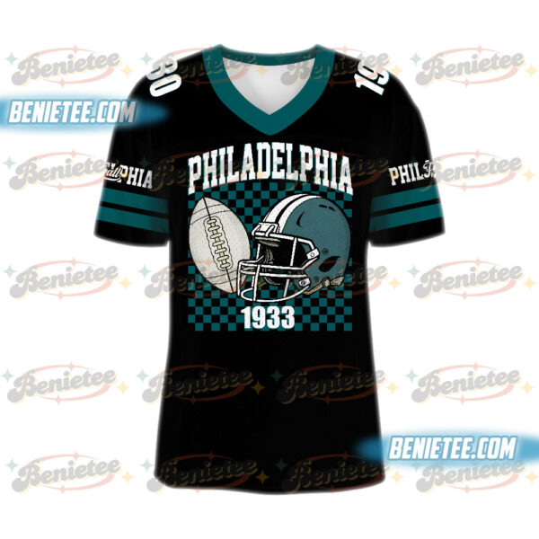 Philadelphia Football Jersey, Retro Philadelphia Game Day Football Jersey