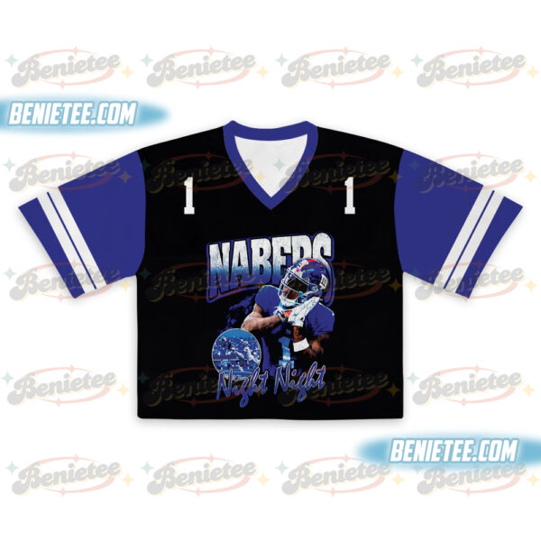 Malik Nabers Night Night Crotop Mesh Football, New York Football Throwback Crotop Mesh Football