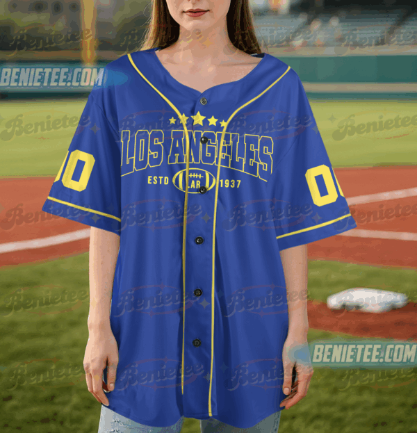 Los Angeles Baseball Jersey, Football Game Day Baseball Jersey