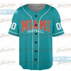 Miami Dolphins Team Baseball Jersey, Game Day Baseball Jersey