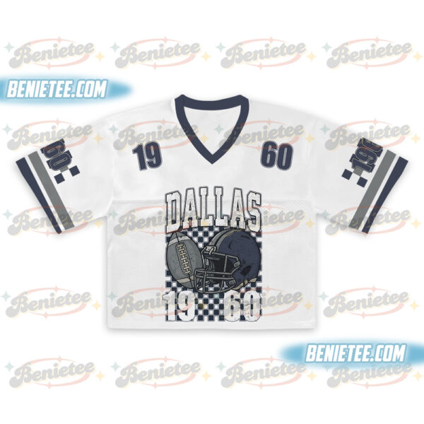 Dallas Croptop Mesh Football, Dallas Game Day Croptop Mesh Football
