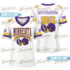 Minnesota American Football Jersey, Retro Vikes Game Day Football Jersey