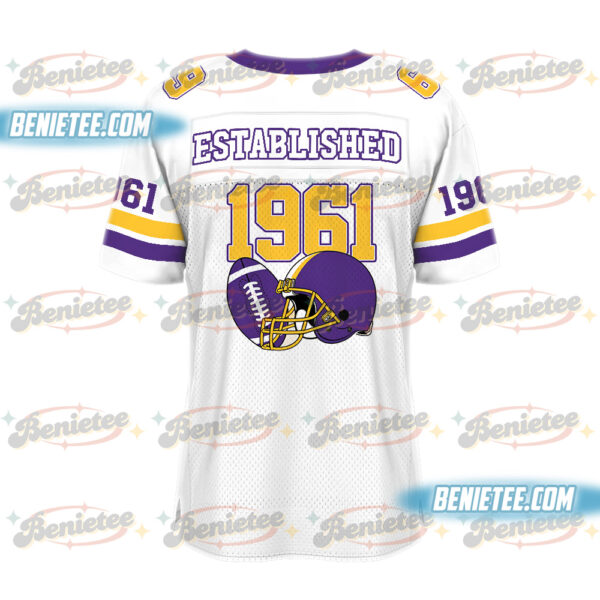 Minnesota American Football Jersey, Retro Vikes Game Day Football Jersey