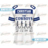Dallas Cowboys Football Jersey, Vintage Retro Cowboys Football Jersey