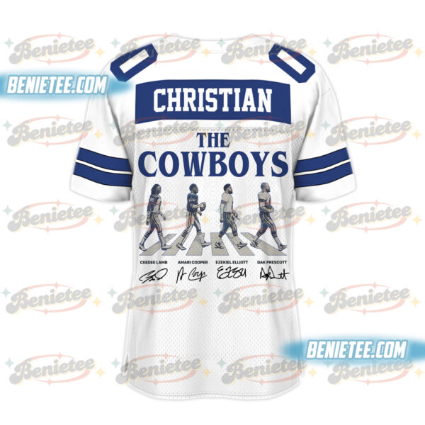 Dallas Cowboys Football Jersey, Vintage Retro Cowboys Football Jersey