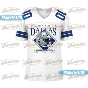 Dallas Cowboys Football Jersey, Vintage Retro Cowboys Football Jersey