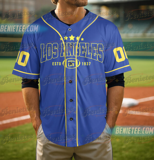 Los Angeles Baseball Jersey, Football Game Day Baseball Jersey