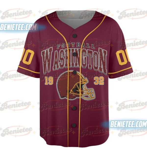 Washington Commanders Baseball Jersey, Game Day Baseball Jersey
