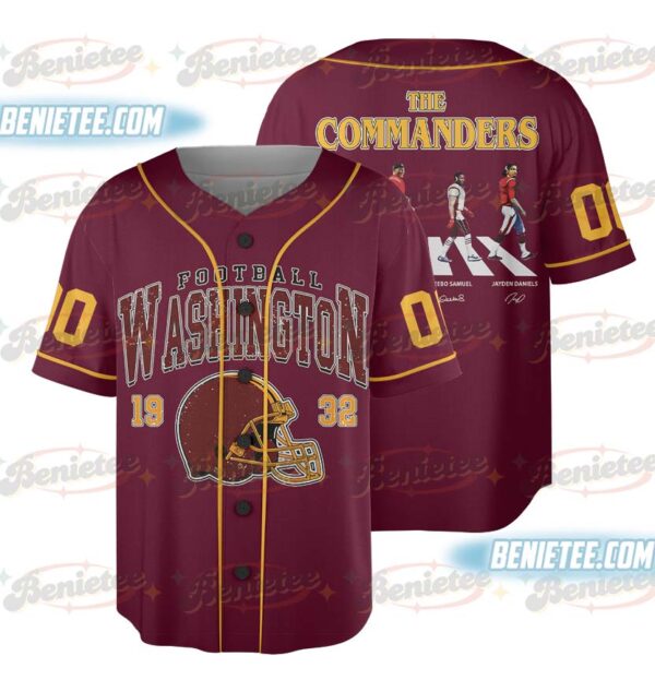 Washington Commanders Baseball Jersey, Game Day Baseball Jersey