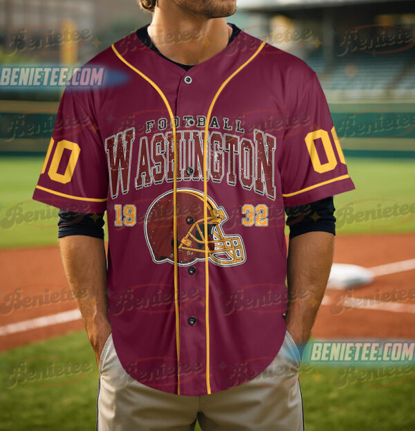 Washington Commanders Baseball Jersey, Game Day Baseball Jersey