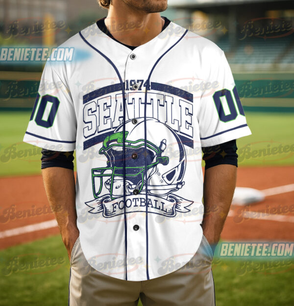 Seattle Seahawks Baseball Jersey, Game Day Baseball Jersey