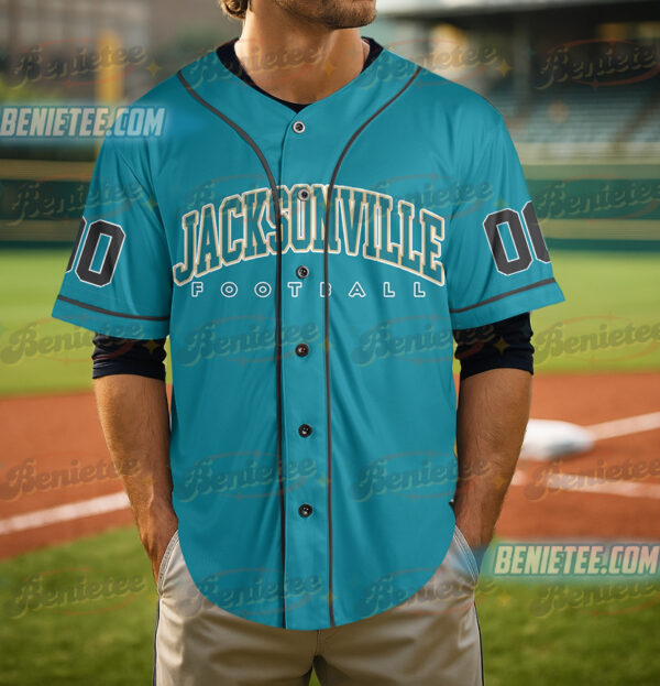 Jacksonville Jaguars Team Baseball Jersey, Game Day Baseball Jersey