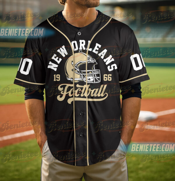 New Orleans Saints Team Baseball Jersey, Game Day Baseball Jersey