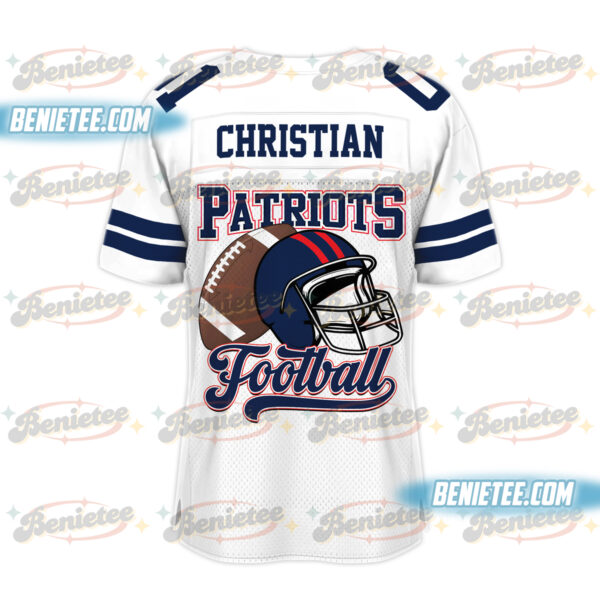 90s Style New England Football Jersey, Game Day Football Jersey