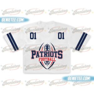 90s Style New England Crotop Mesh Football, Game Day Crotop Mesh Football