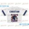 90s Style New England Crotop Mesh Football, Game Day Crotop Mesh Football