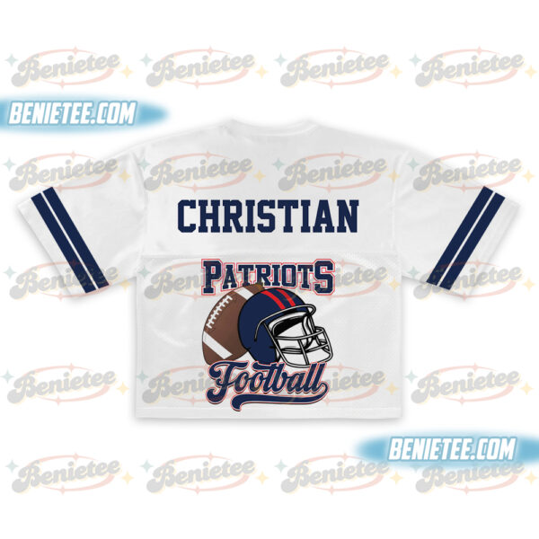 90s Style New England Crotop Mesh Football, Game Day Crotop Mesh Football