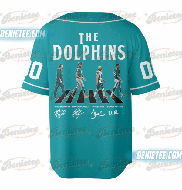 Miami Dolphins Team Baseball Jersey, Game Day Baseball Jersey