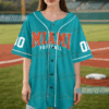 Miami Dolphins Team Baseball Jersey, Game Day Baseball Jersey
