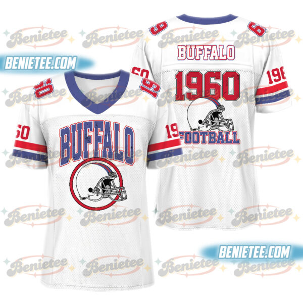 Buffalo Football Jersey, Retro Game Day Football Jersey