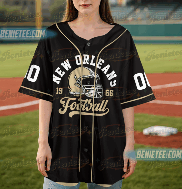 New Orleans Saints Team Baseball Jersey, Game Day Baseball Jersey