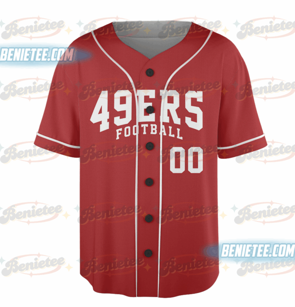 San Francisco 49ers Team Baseball Jersey, Game Day Baseball Jersey