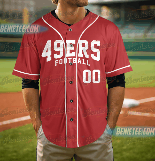 San Francisco 49ers Team Baseball Jersey, Game Day Baseball Jersey