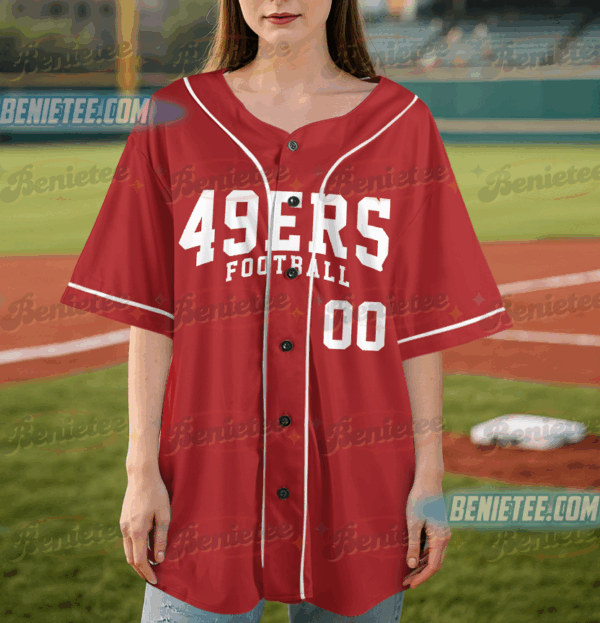 San Francisco 49ers Team Baseball Jersey, Game Day Baseball Jersey