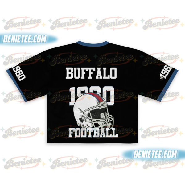 Buffalo Game Day Croptop Mesh Football, Bills Game Day Croptop Mesh Football