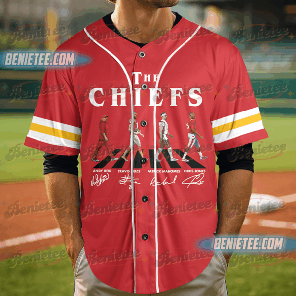 Kansas City Chiefs Team Baseball Jersey, Game Day Baseball Jersey