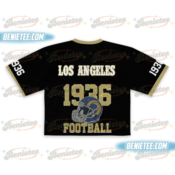 Los Angeles Game Day Croptop Mesh Football, Los Angeles Football Fan Gifts Croptop Mesh Football