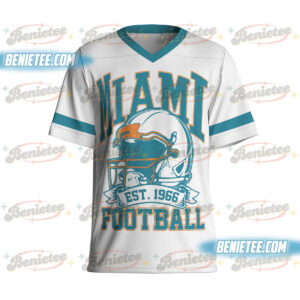 90s Retro Style Miami Football Jersey, Miami Game Day Football Jersey