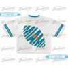 90s Retro Style Miami Croptop Mesh Football, Miami Game Day Croptop Mesh Football