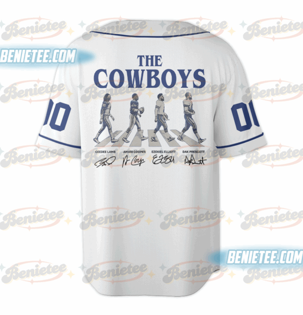 Dallas Cowboys Baseball Jersey, Vintage Retro Cowboys Baseball Jersey