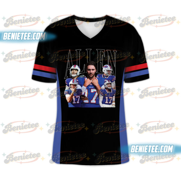 Josh Allen Football Jersey, Game Day Vintage Bootleg Football Jersey